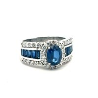 Ring Cianfrone Gioielli Woman in White Gold Zaffiro 1.67 Ct COLORE ZMCM - COLORE ZMCM